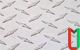 Рифлёный алюминиевый лист даймонд 5х400х3000 мм АМг2НР анодированный